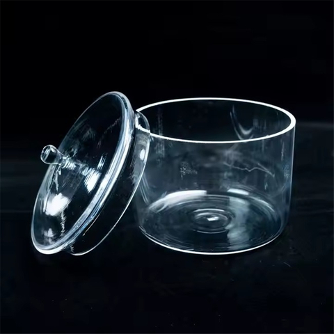 High Quality Laboratory Covered High-temperature Resistant Quartz Crucible