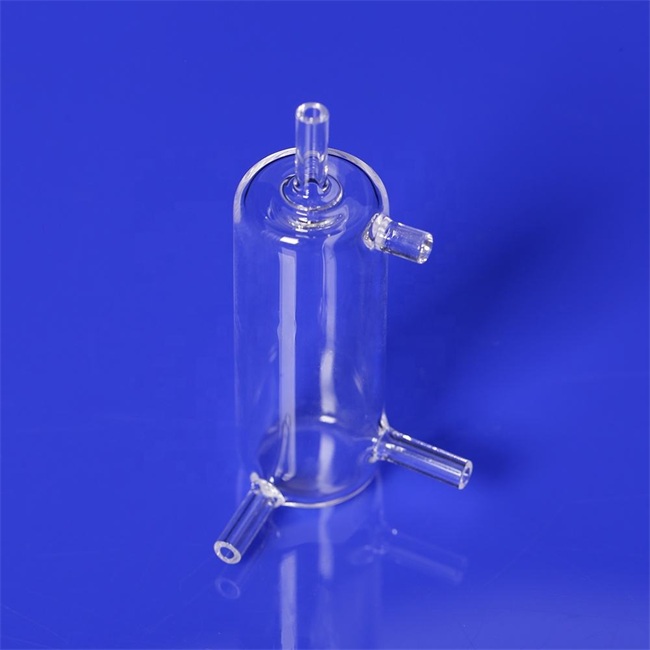 Laboratory transparent quartz overflow tube factory