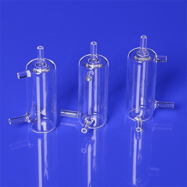 Laboratory Transparent Quartz Overflow Tube