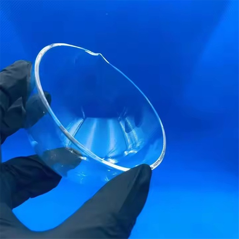 Outer Diameter 10-200mm Semiconductor Transparent Quartz Crucible