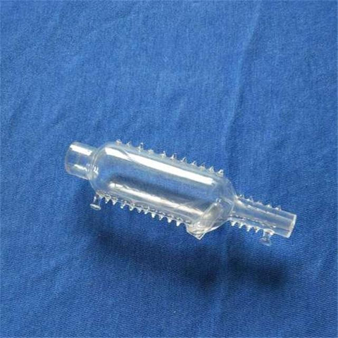 Instrument de tube en verre transparent transparent personnalisé