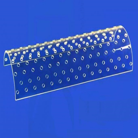 Semi-arc Laser Drilling Transparent Quartz Glass Tube
