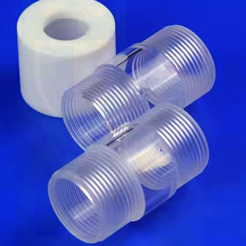 3-300mm Laboratory Screw Cover Internal Thread Transparent Quartz Tube