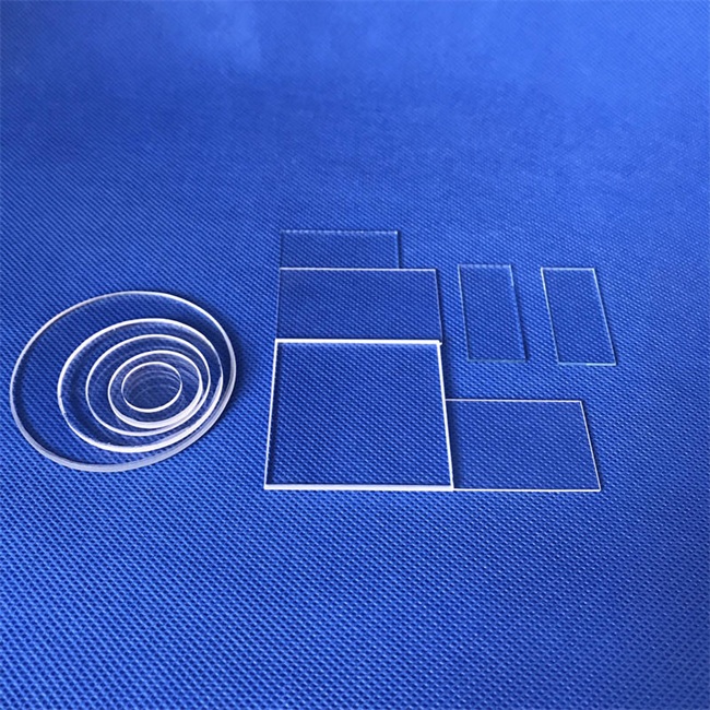 Transparent round 99.99% pure quartz plate wholesaler