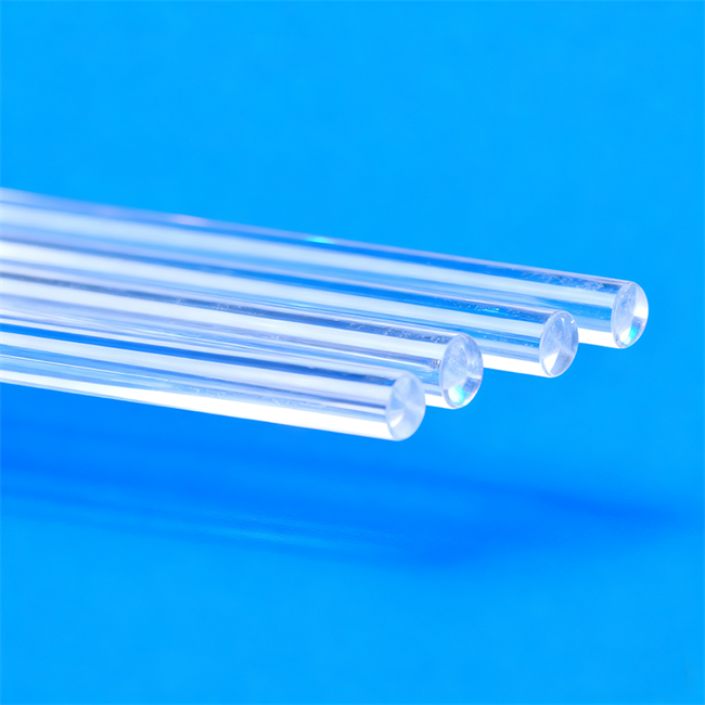 Solid transparent quartz light guide column Wholesaler