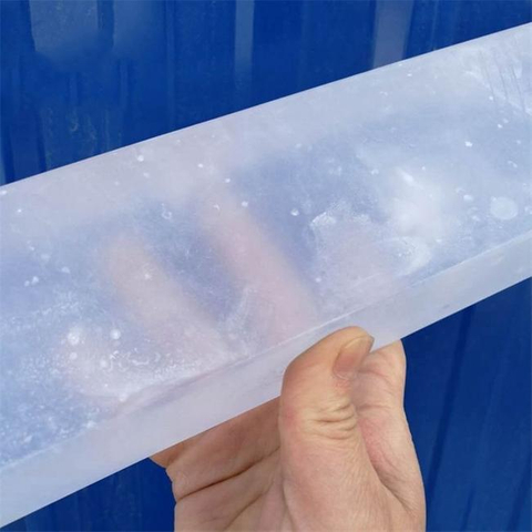 Lingote de quartzo transparente s&oacute;lido