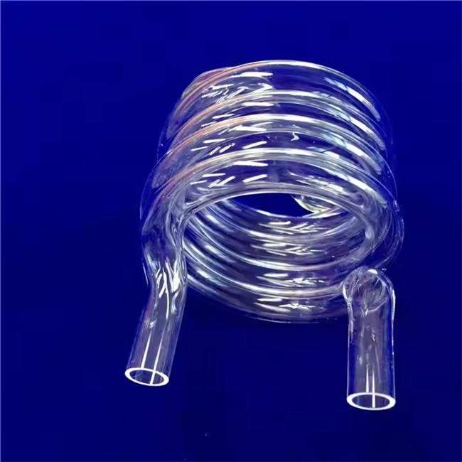 High temperature resistant transparent spiral quartz tube manufacturer