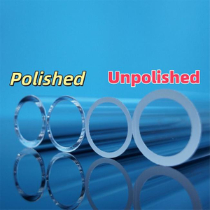 Polished And Unpolished Transparent Quartz Tubes