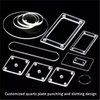 High Purity Clear Fused Quartz Glass Flange 