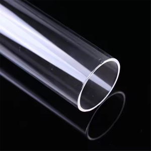 Tube de silice fusionné transparent de 5 à 20 mm de diamètre