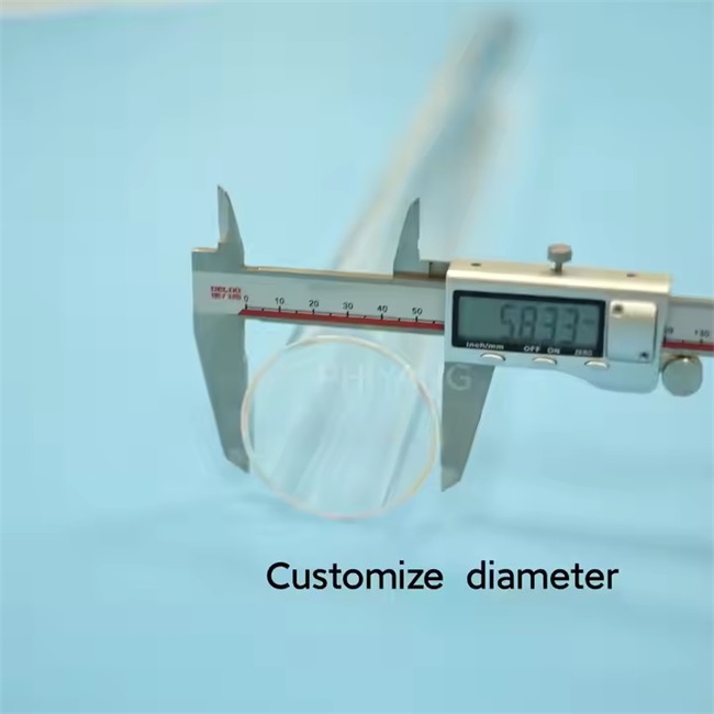 Small diameter tube furnace quartz exhaust pipes