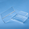 Transparent Square Cylindrical Quartz Container