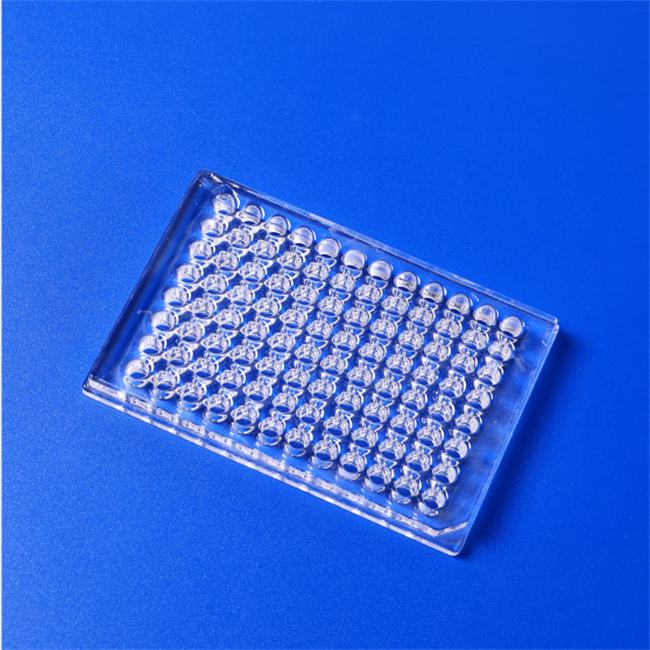 Transparent perforated quartz glass plate.png