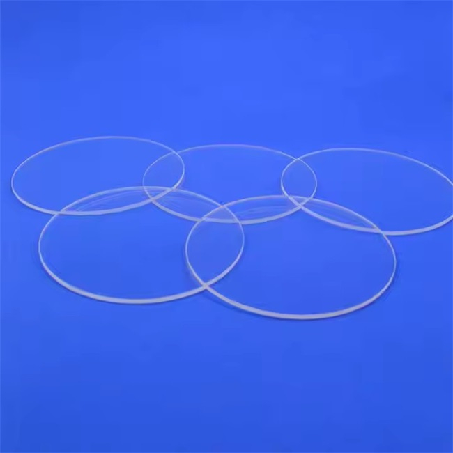 Plaque de quartz circulaire optique de 1 mm 2 mm personnalisée