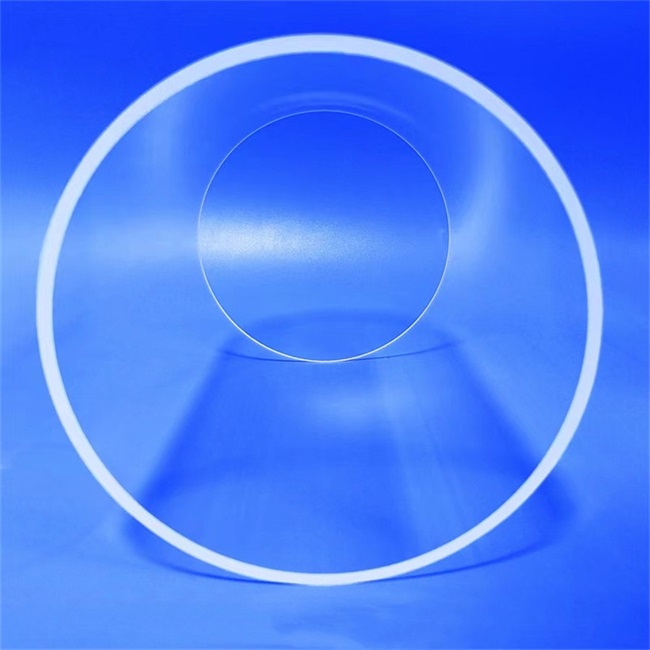 Tube de quartz de grand diamètre et tube en verre de quartz de petit diamètre