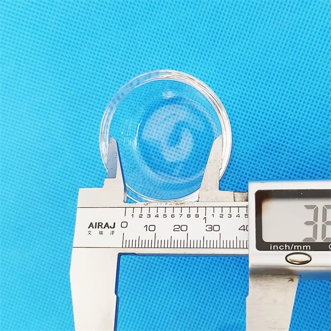 Custom high purity fused transparent quartz crucible