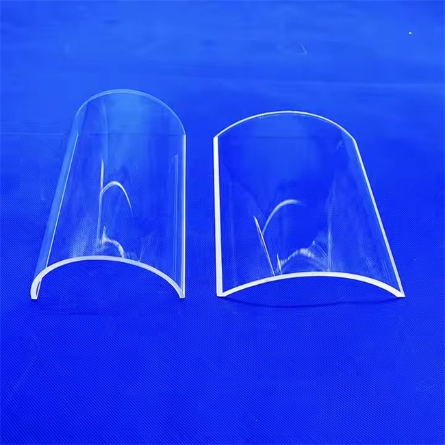 Transparent Semicircular Arc Quartz Sheet