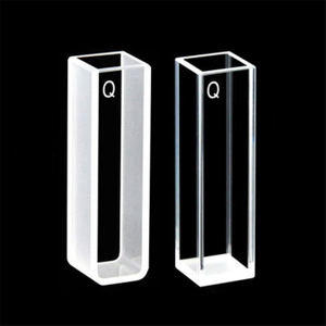 Cuvette de quartz de laboratoire de chimie