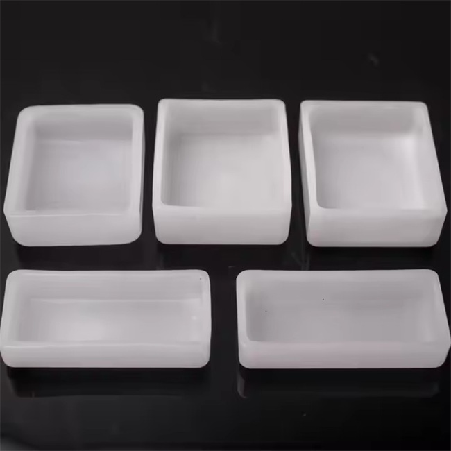 1200 ℃ high temperature resistant milky white laboratory quartz glass crucible
