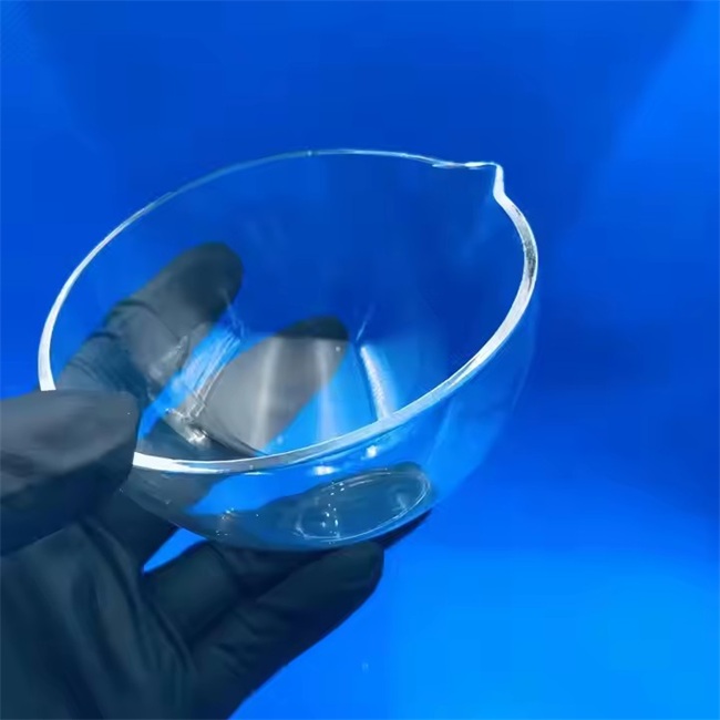 Outer diameter 10-200mm semiconductor transparent quartz crucible supplier 