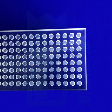 Placa de s&iacute;lice fundida de 96 pocillos de laboratorio