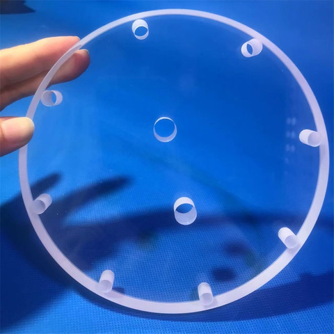 Customized Optical Perforated Quartz Glass Plate