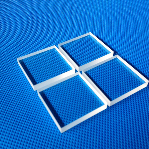 Plaques en verre de quartz transparent carré personnalisées, diapositives de microscope et lamelle du fabricant