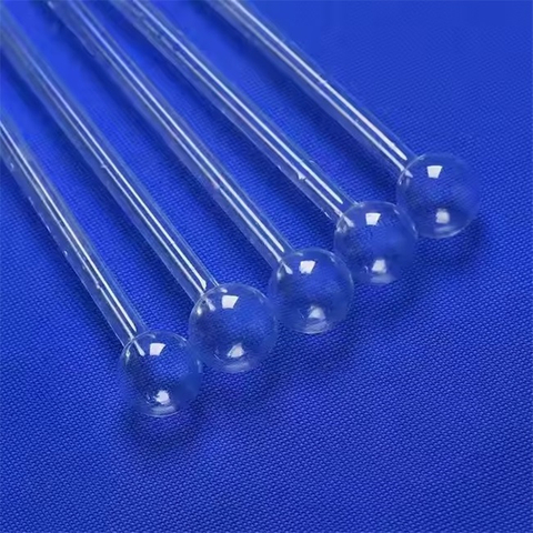 Spherical End Quartz Glass Tube