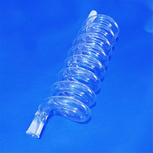 Coil Shape Transparent Quartz Glass Spiral Tube