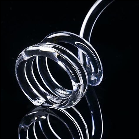 Tube en verre de quartz en spirale résistant à la chaleur