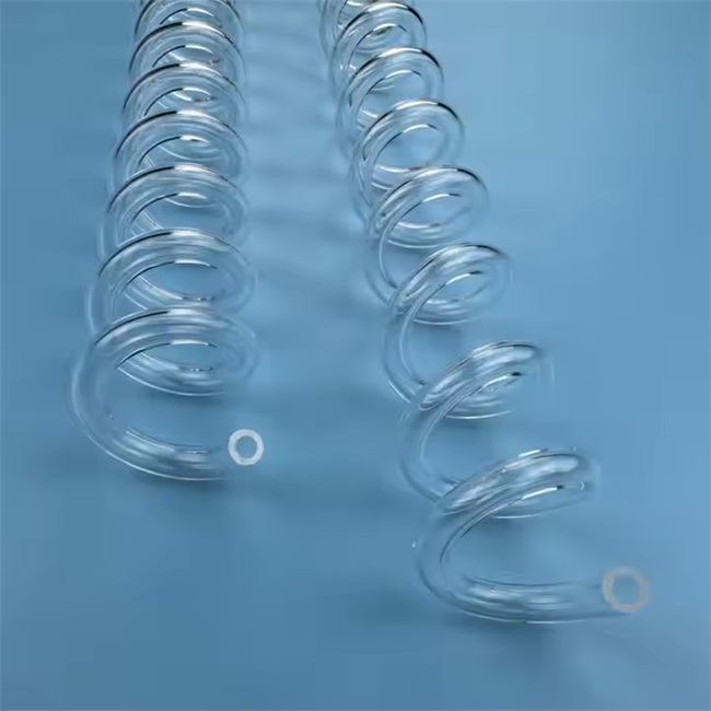 Custom Spiral Liquid Separation Quartz Tube