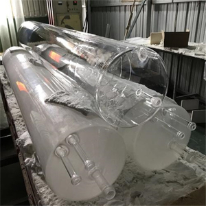 Tube de verre de silice fusionné par pipeline chimique