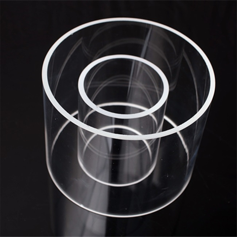 100-400mm OD Diameter Uv Protection Fused Silica Tube