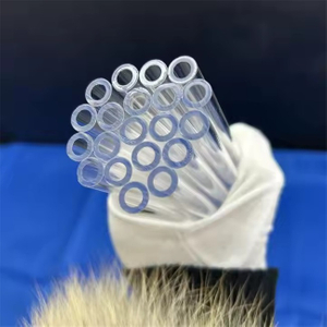 Diamètre 0,5 à 600 mm tube de quartz cylindrique transparent