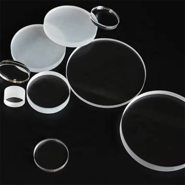 Custom JGS1 180nm UV fused quartz glass plate