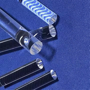 Tie en verre de silice fusionnée transparente UV