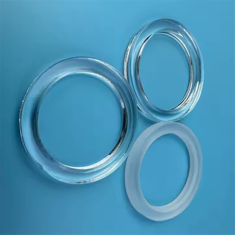 Accesorios de brida de sílice ópticos transparentes personalizados personalizados