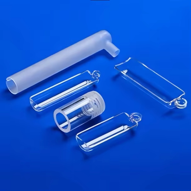 High transparency hollow thick walled quartz tubes