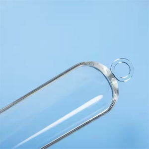 High Light Transmittance Semicircular Transparent Laboratory Quartz Boat