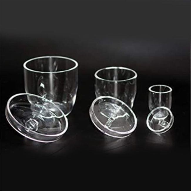 10-100ml transparent quartz crucible wholesaler