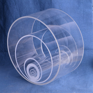 Large Caliber Transparent Thick Walled Quartz Tube