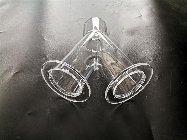 High-temperature resistant quartz furnace Y-tube reactor