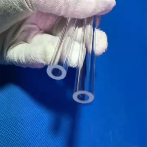 Tubos de vidrio de cuarzo delgados transparentes de alta pureza