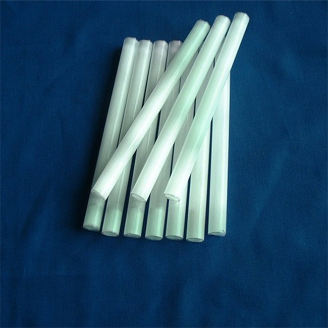 Opaque Milky White Quartz Glass Tube