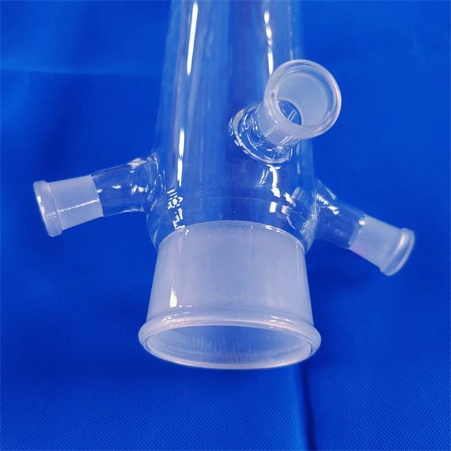 Three neck quartz flask factory