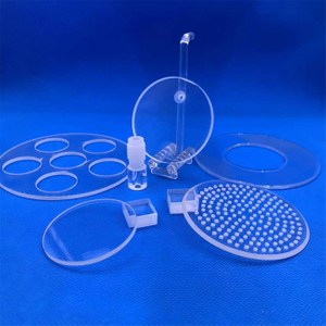 1-100mm Diameter Perforated Quartz Plate