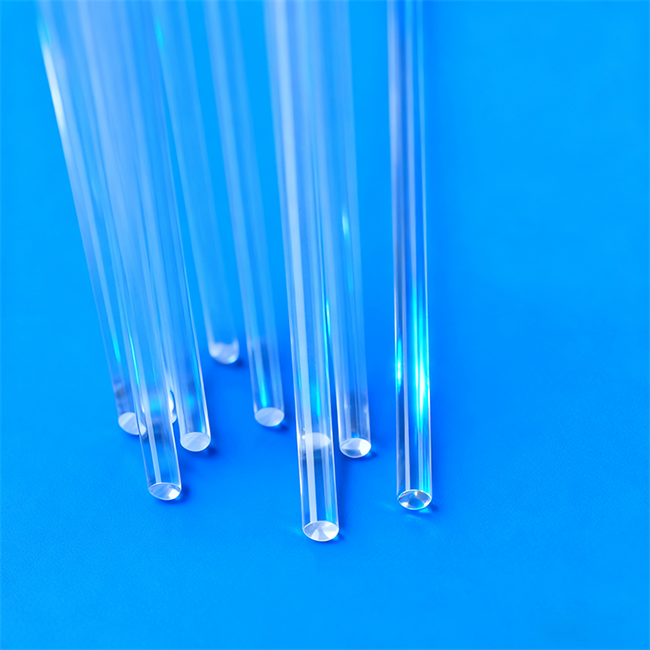 Solid transparent quartz light guide column seller