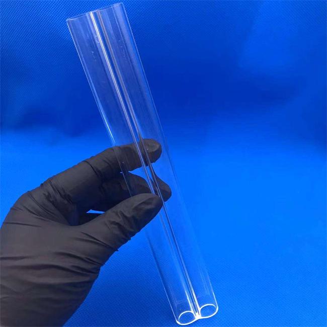 1-100mm diameter double hole quartz tube manufacturer