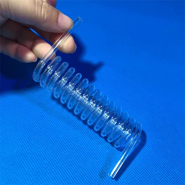 Spiral quartz glass tube supplier