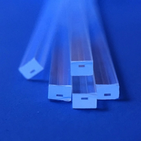 Customized Square Transparent Quartz Tube